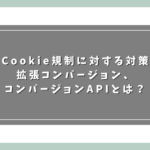 【Cookie規制に対する対策】拡張コンバージョン、コンバージョンAPIとは？