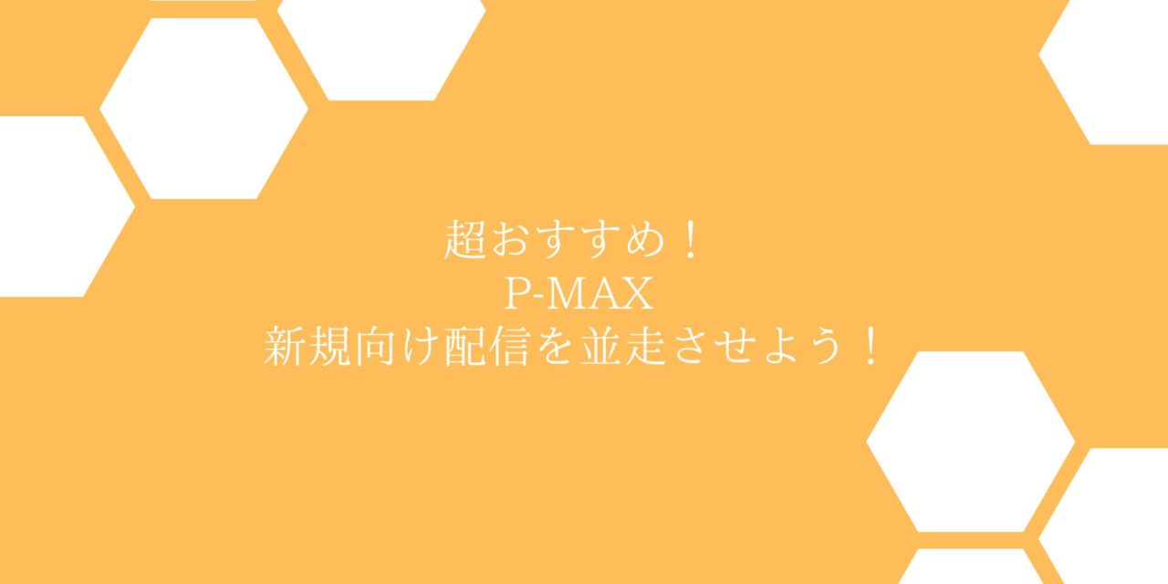 【Google P-MAX】新規向け配信を試してみた