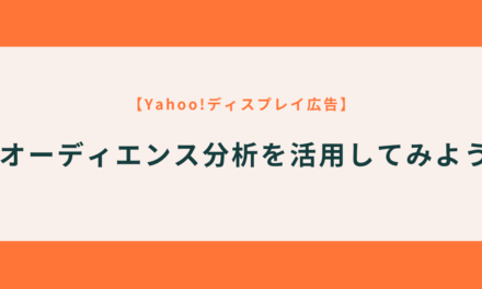 【YDA】オーディエンス分析を活用してみよう